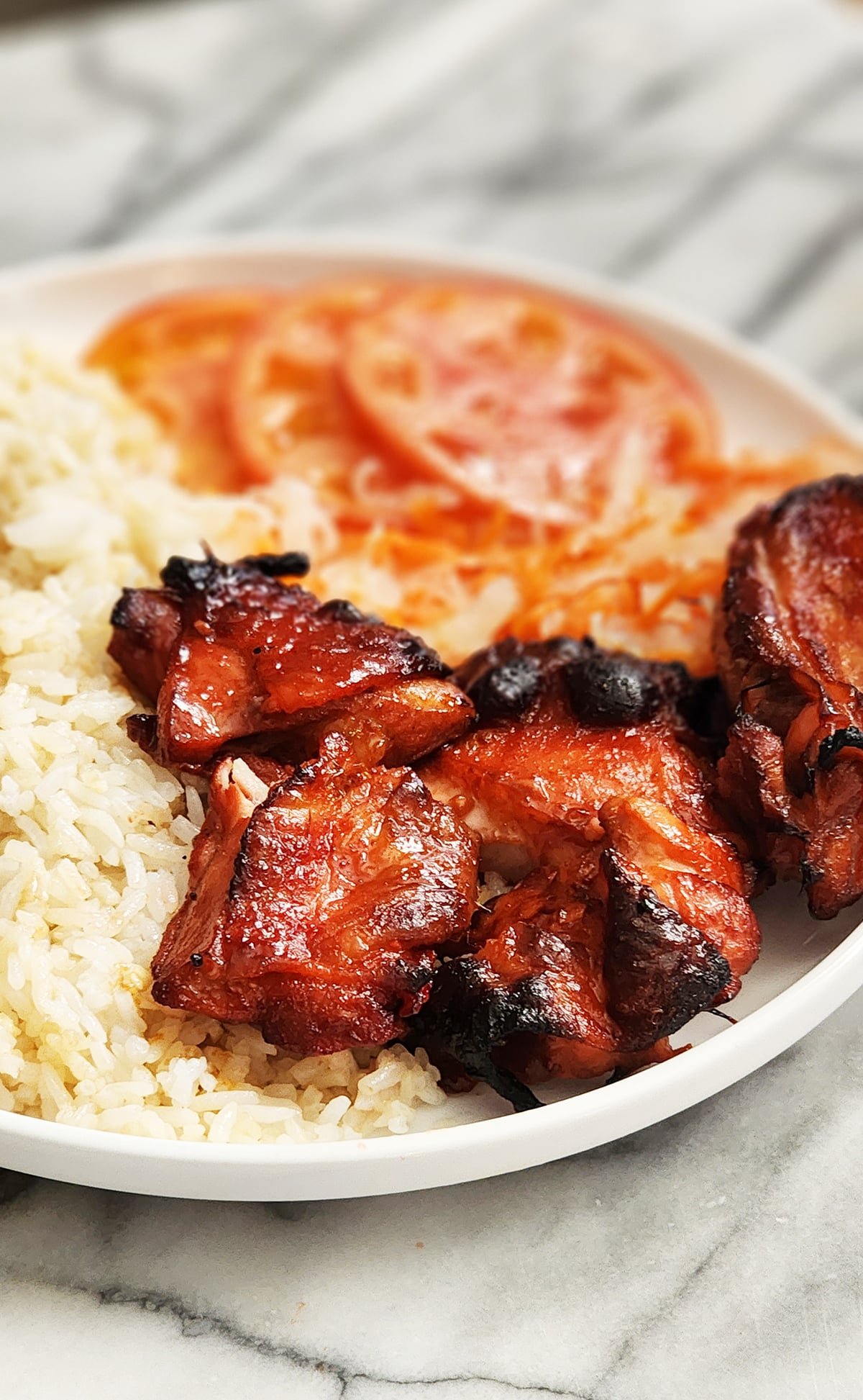 Chicken tocino with rice from the Jungle Hunt Siargao menu